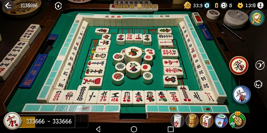 Tampilan menarik dari permainan Mahjong 333666.