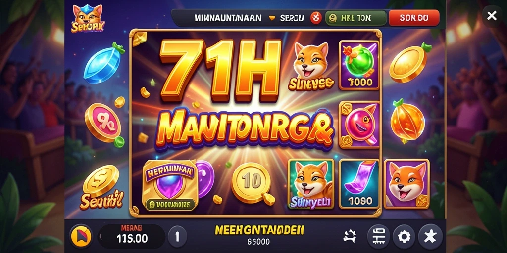 Tampilan gameplay Slot 71H dengan grafis yang memikat.