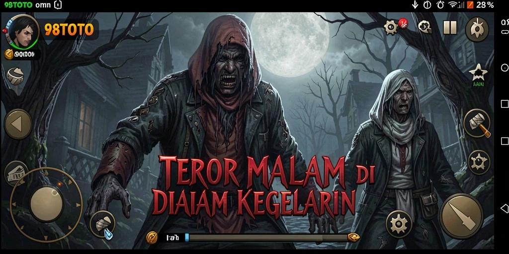 Gameplay menyeramkan dengan suasana mencekam dan efek suara menakutkan.