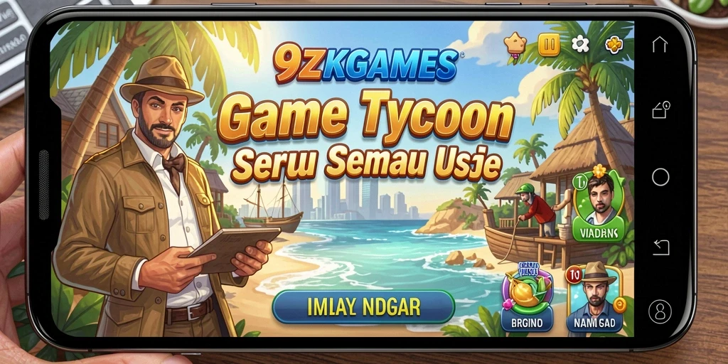 Tampilan menarik dari gameplay <strong>9ZKGAMES</strong> yang menggambarkan dinamika bisnis Tycoon.