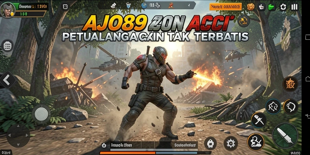 Tampilan gameplay AJO89 yang mendebarkan dan penuh aksi.