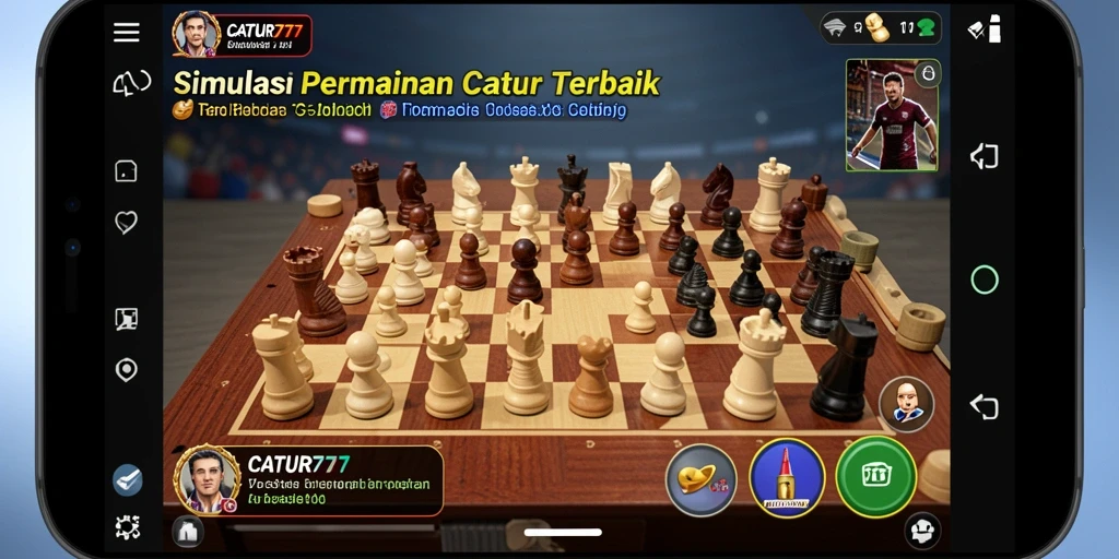 Gameplay menarik dari CATUR777 dengan strategi catur yang mendalam.