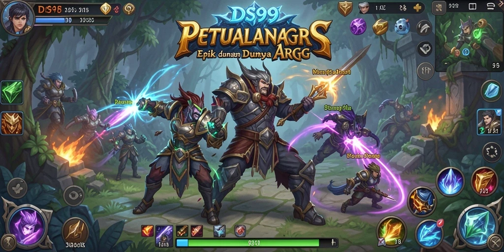 Tampilan gameplay DS99 yang seru dan mendebarkan dalam petualangan ARPG.