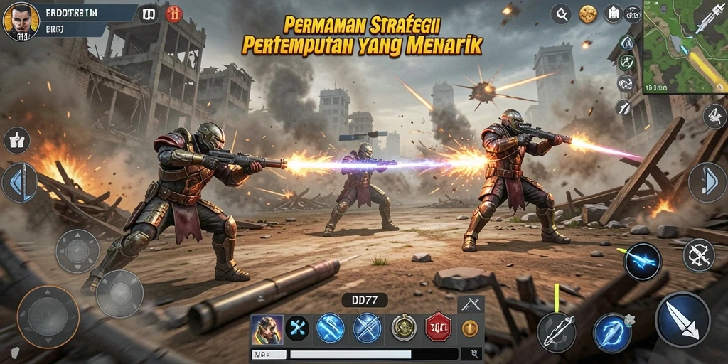 Tampilan gameplay IDR77 menampilkan strategi dan pertempuran yang mendebarkan.