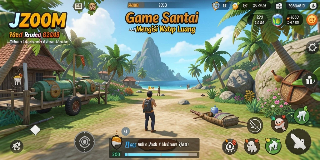 Tampilan gameplay J200M yang menarik dan menghibur.