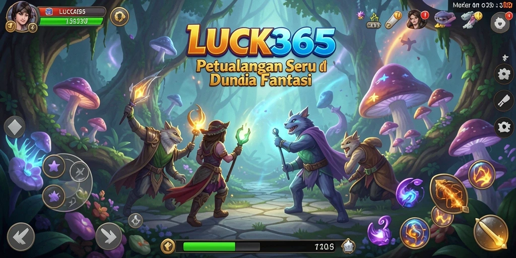 Tangkapan layar <strong>LUCK365</strong> menampilkan aksi penuh petualangan di dunia fantastis.