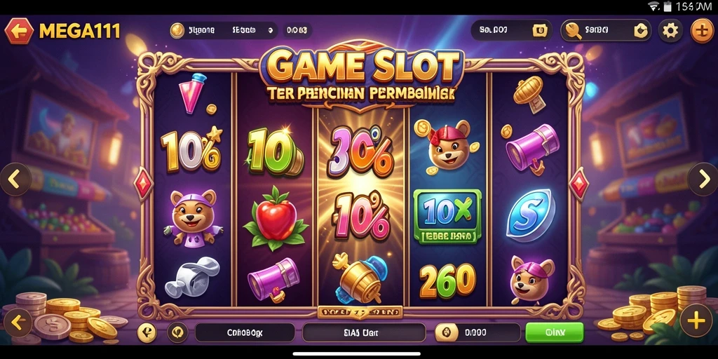 Tampilan menarik dan gameplay seru di MEGA111.