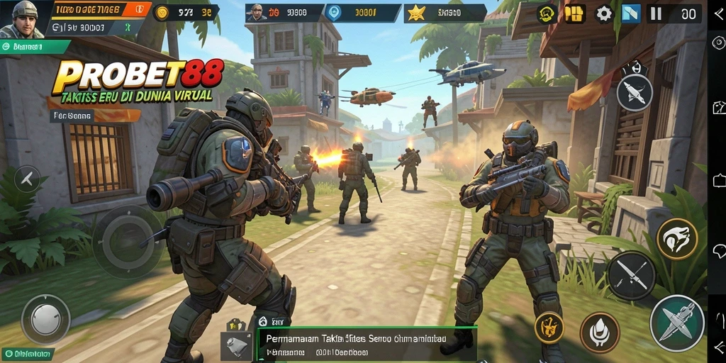 Tangkapan layar gameplay PROBET88 dengan aksi seru dalam pertempuran.