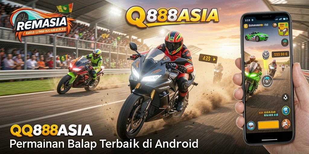 Screenshot gameplay mengagumkan dari QQ88ASIA yang menunjukkan balapan mendebarkan.