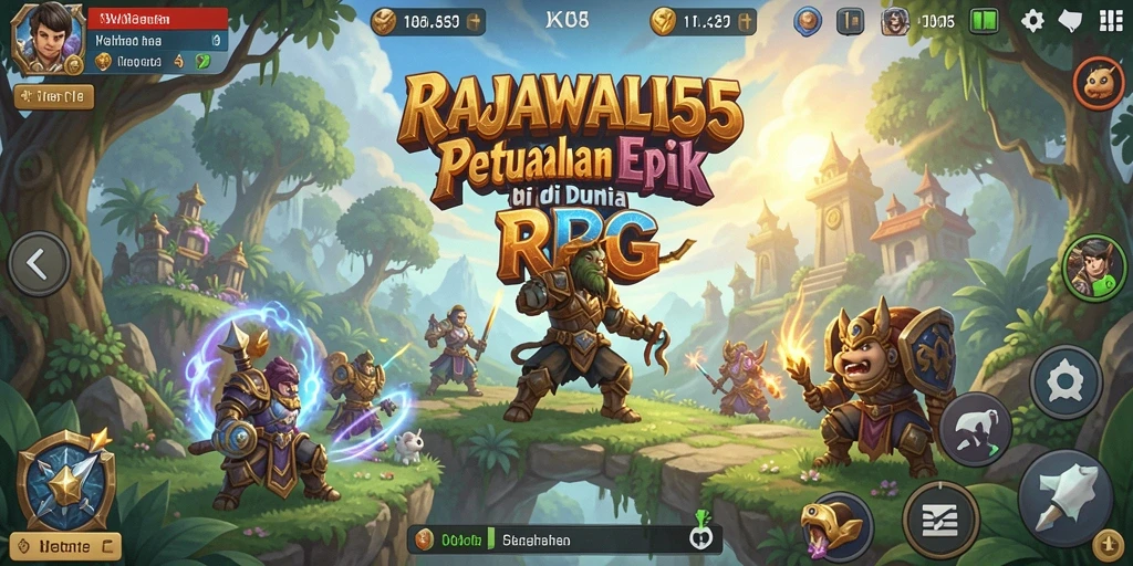 Screenshot RAJAWALI55 menampilkan aksi pertempuran yang mendebarkan di dunia RPG.