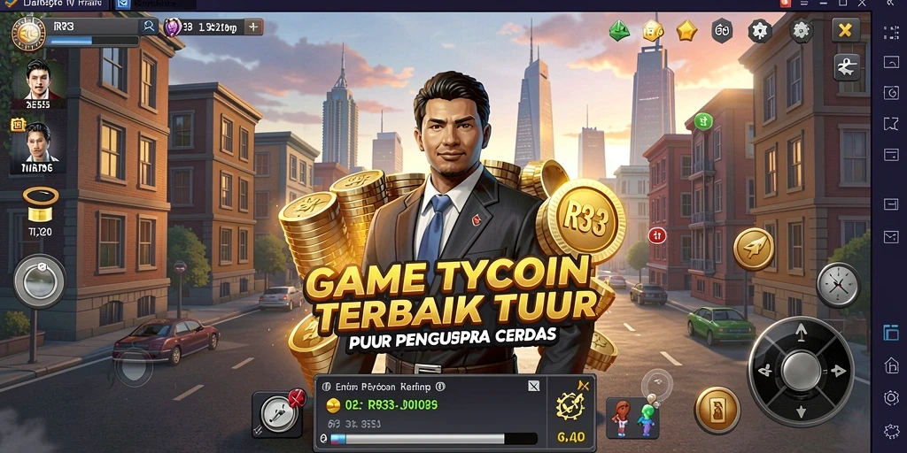 Tampilan screenshot dari gameplay Tycoon yang menegangkan dan realistis.