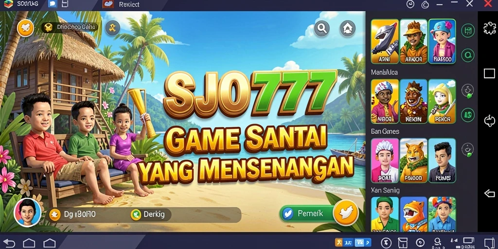 Tampilan gameplay <strong>SJO777</strong> yang penuh warna dan interaktif.