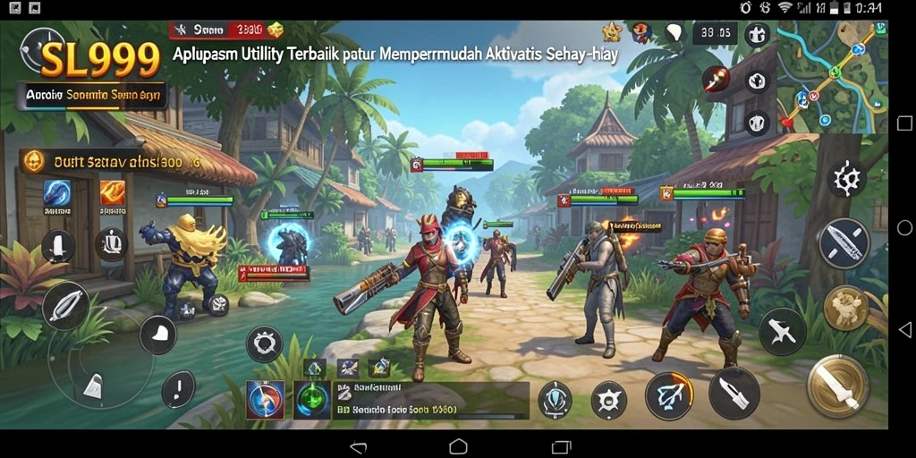 Tampilan utama SL999 dengan fitur manajemen tugas yang intuitif.