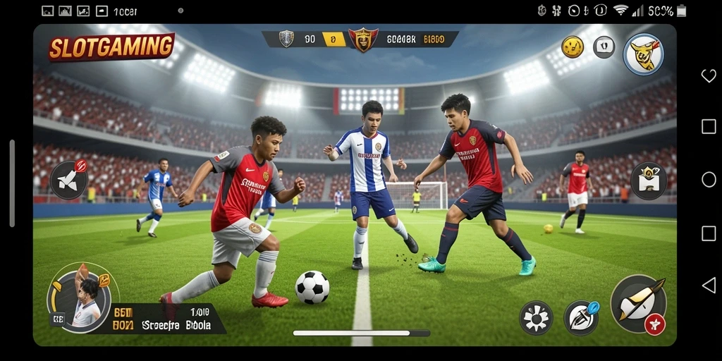 Tampilan gameplay SLOTGAMING yang menegangkan saat pertandingan berlangsung.