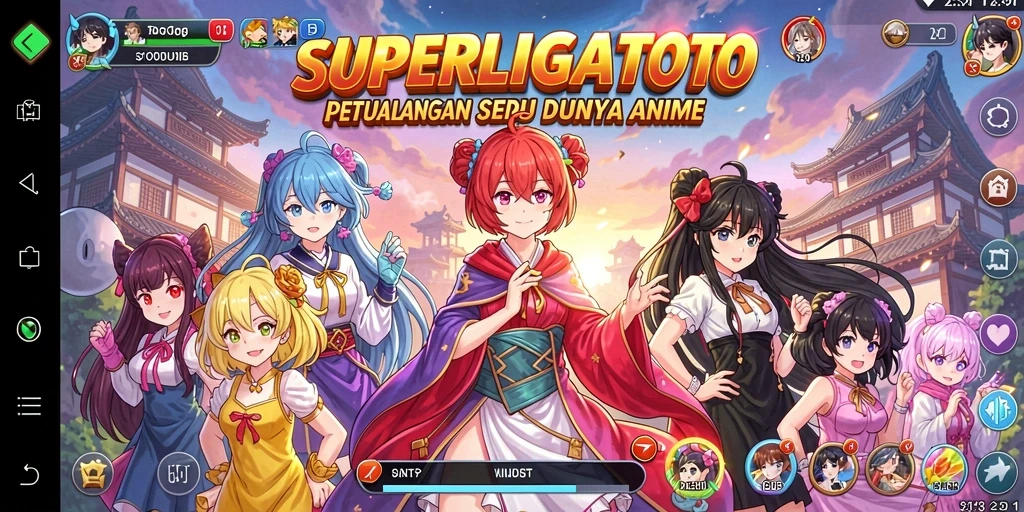 Screenshot gameplay yang menampilkan karakter anime dalam aksi.