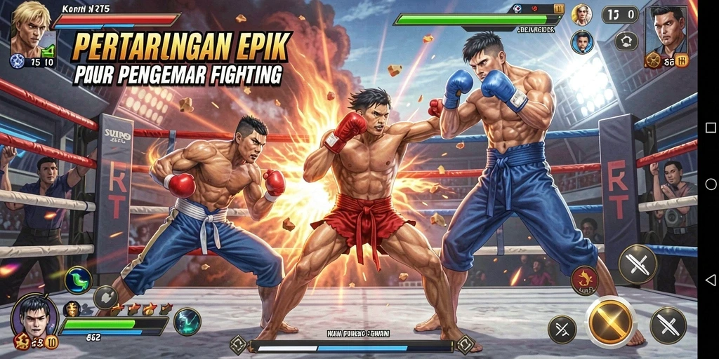 Tampilan gameplay T6 dengan pertarungan seru dan karakter menarik.